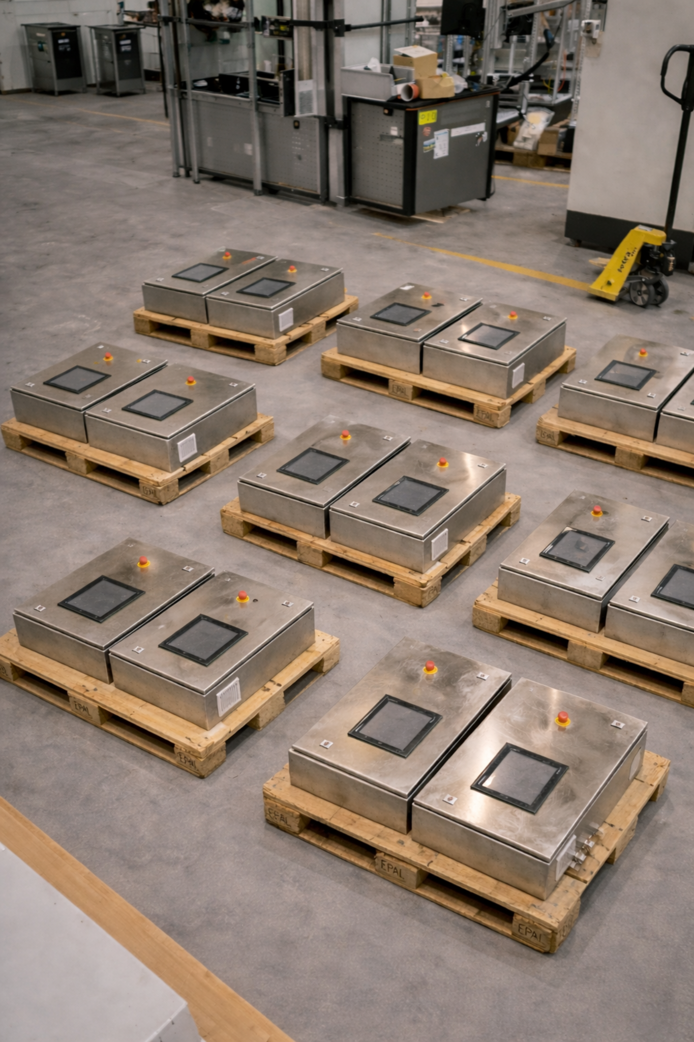 Serienfertigung: Einheiten auf Paletten (ETB)